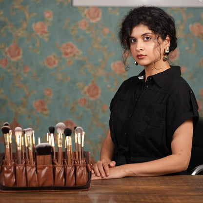 Turi brushes set up on a studio table